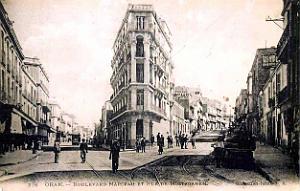 Oran - Rue de Mostaganem et Boulevard Marceau